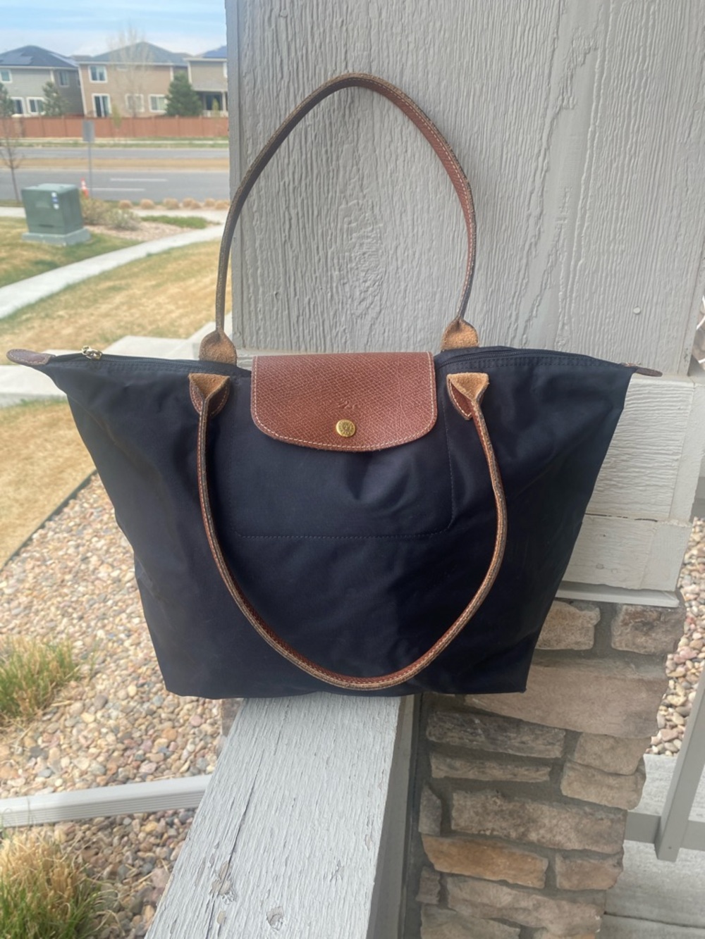 Longchamp Le Pliage Original Large Nylon Tote Bag - Picture 5 of 12